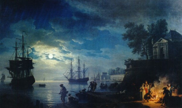 Clair de lune -- Claude-Joseph Vernet (1714 - 1789)