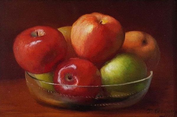 An Assortment of Apples in a Bowl